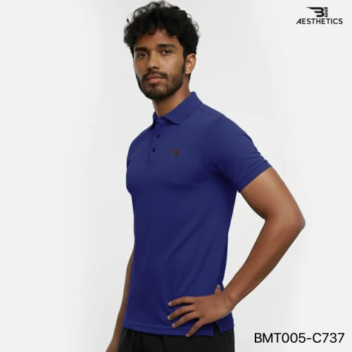 polo t-shirt - royal blue