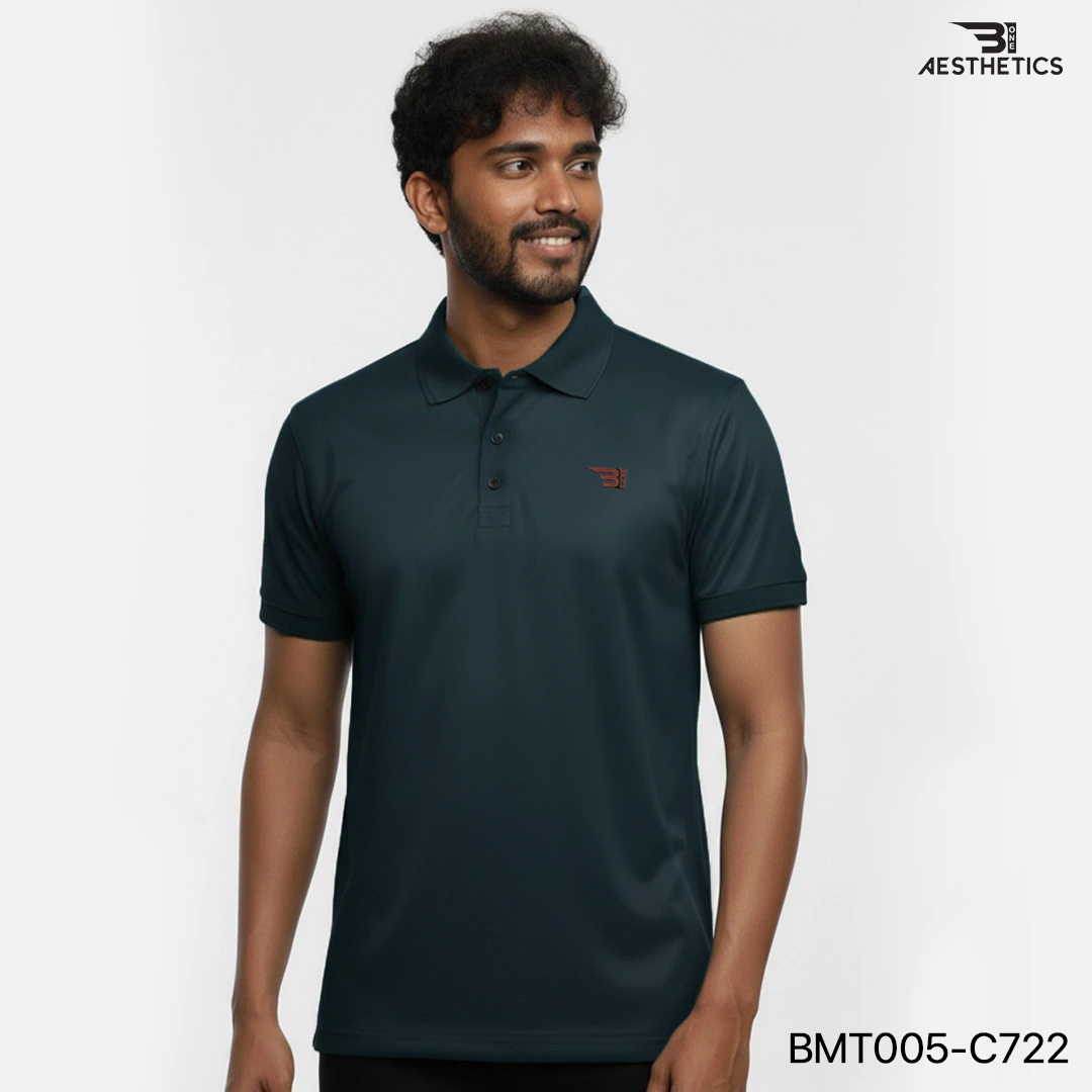 polo t-shirt - deep teal