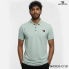 polo t-shirt - light mint grey