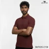 polo t-shirt - maroon