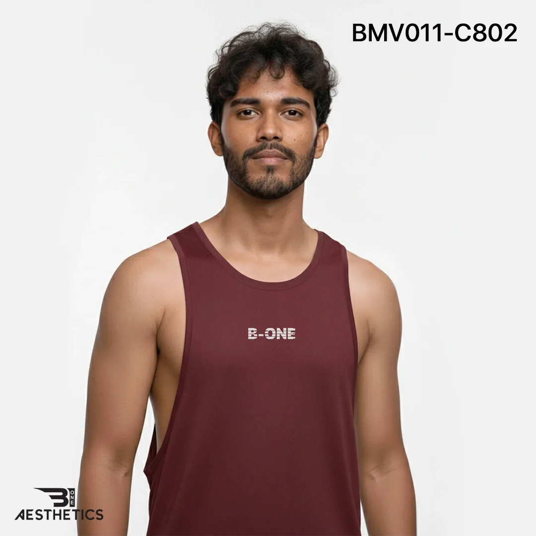 Gym Vest - Maroon - Image 2