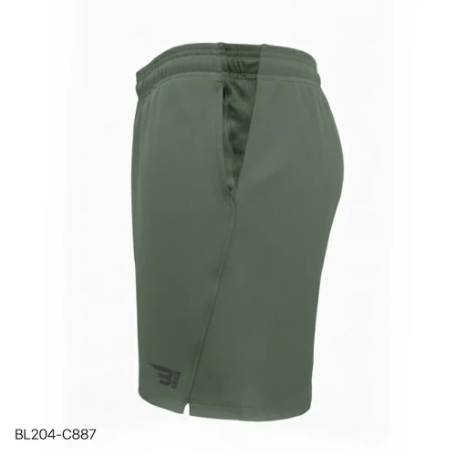side contrast short - artichoke green