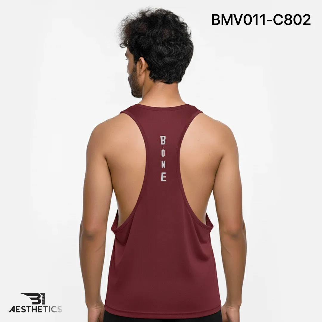 Gym Vest - Maroon - Image 4