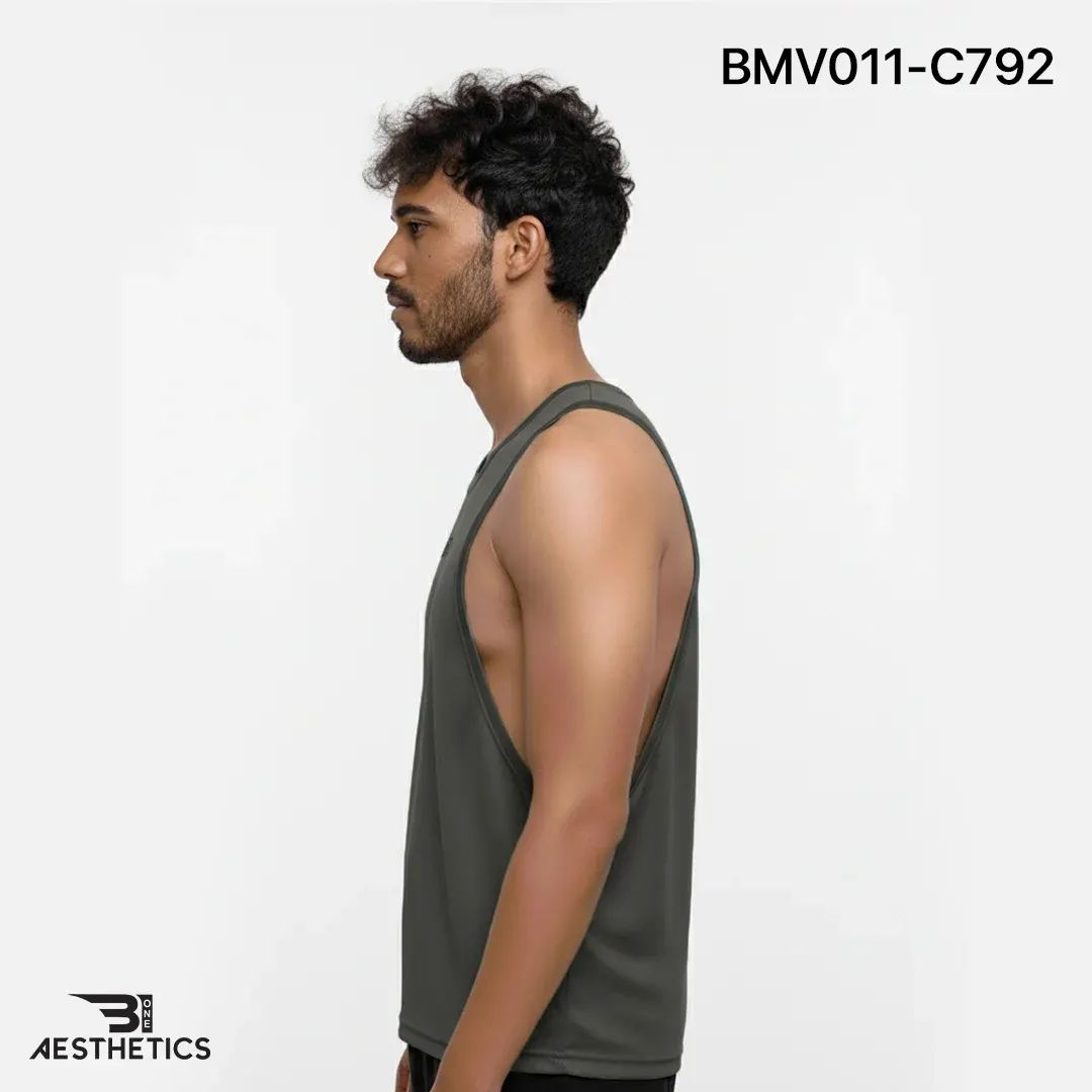 Gym Vest - Charcoal Grey - Image 3
