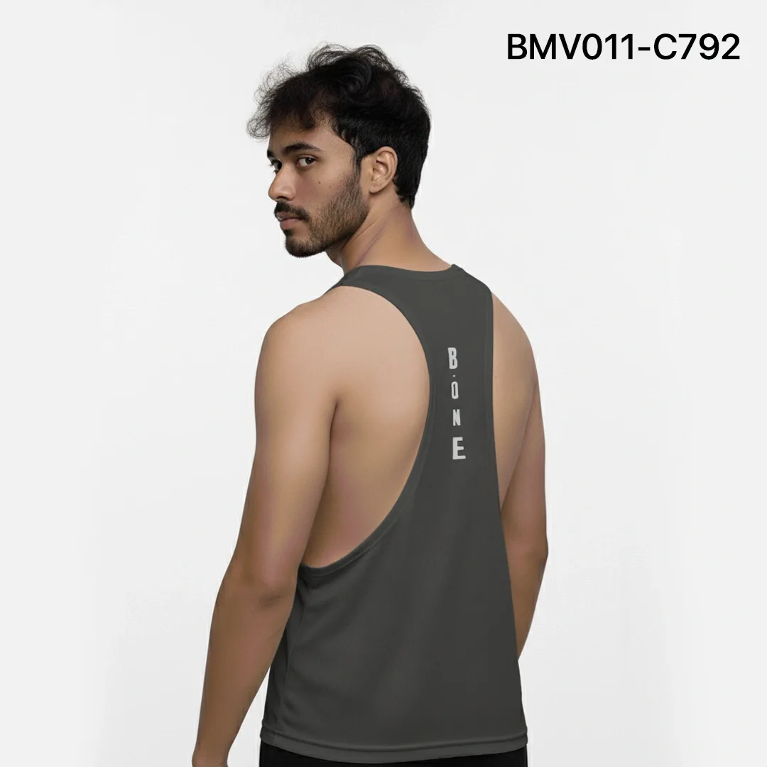 Gym Vest - Charcoal Grey - Image 2