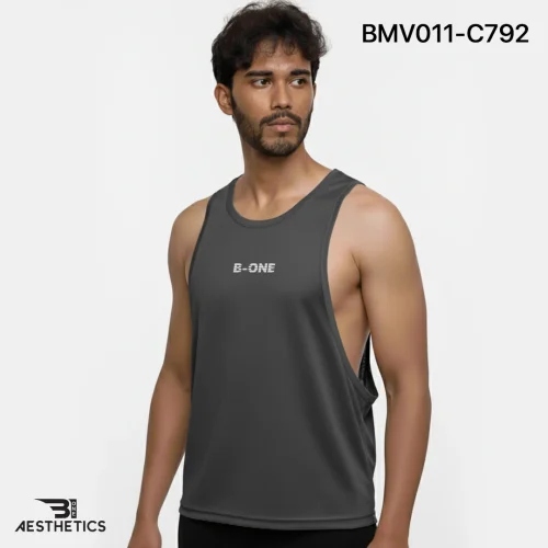 Gym Vest - Charcoal Grey