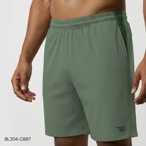 side contrast short - artichoke green