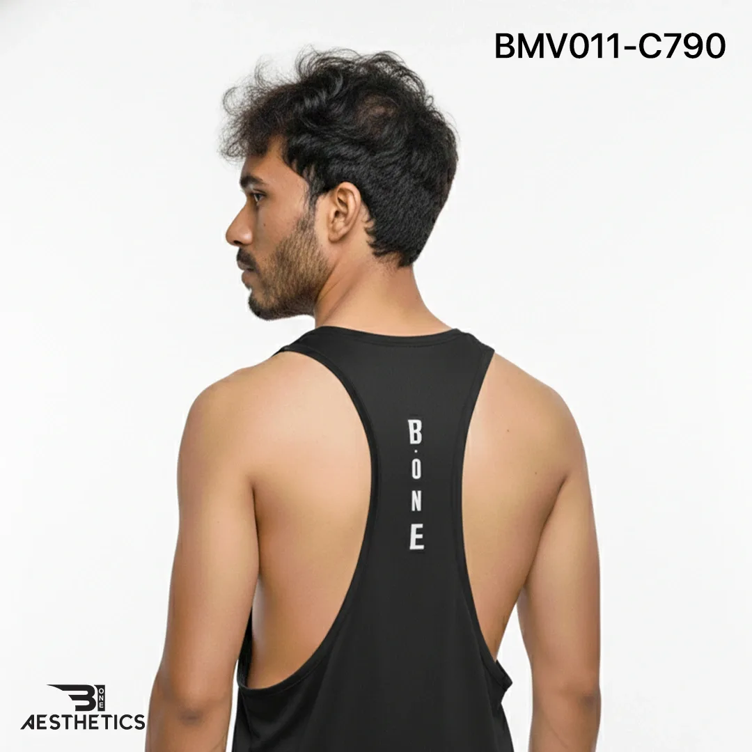 Gym Vest - Black - Image 3