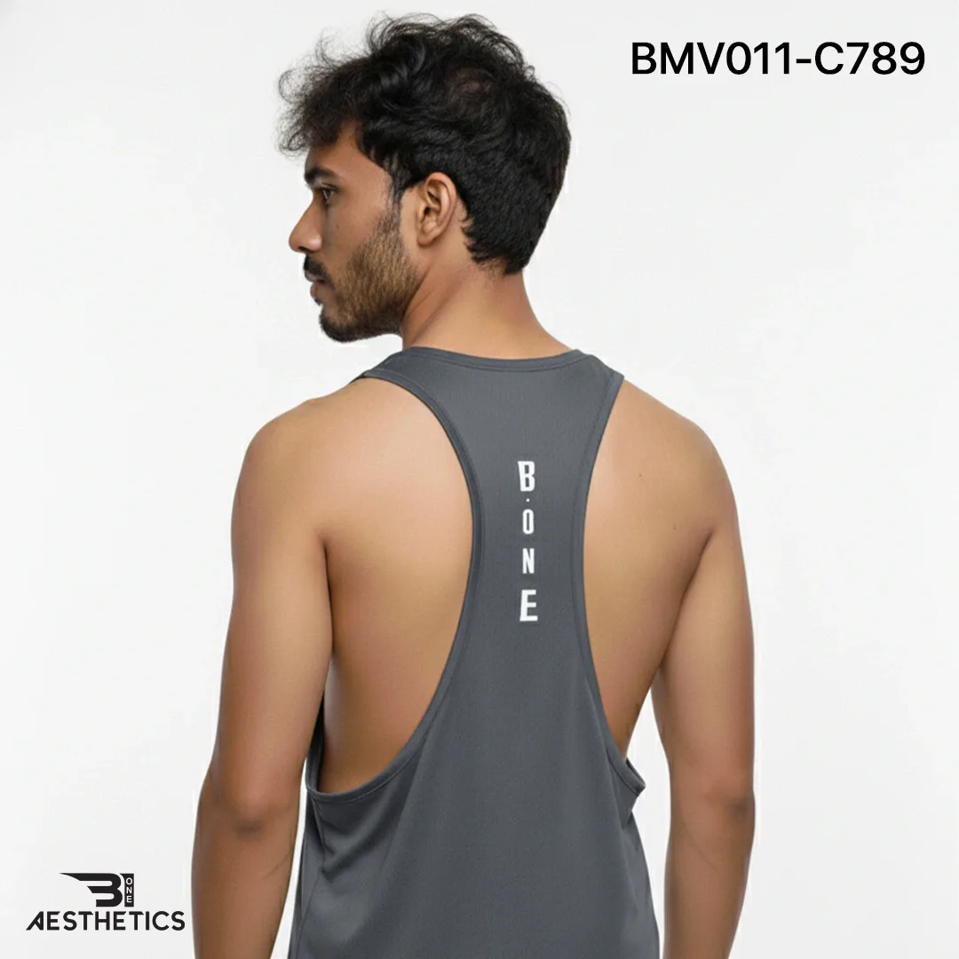 Gym Vest - Grey - Image 3