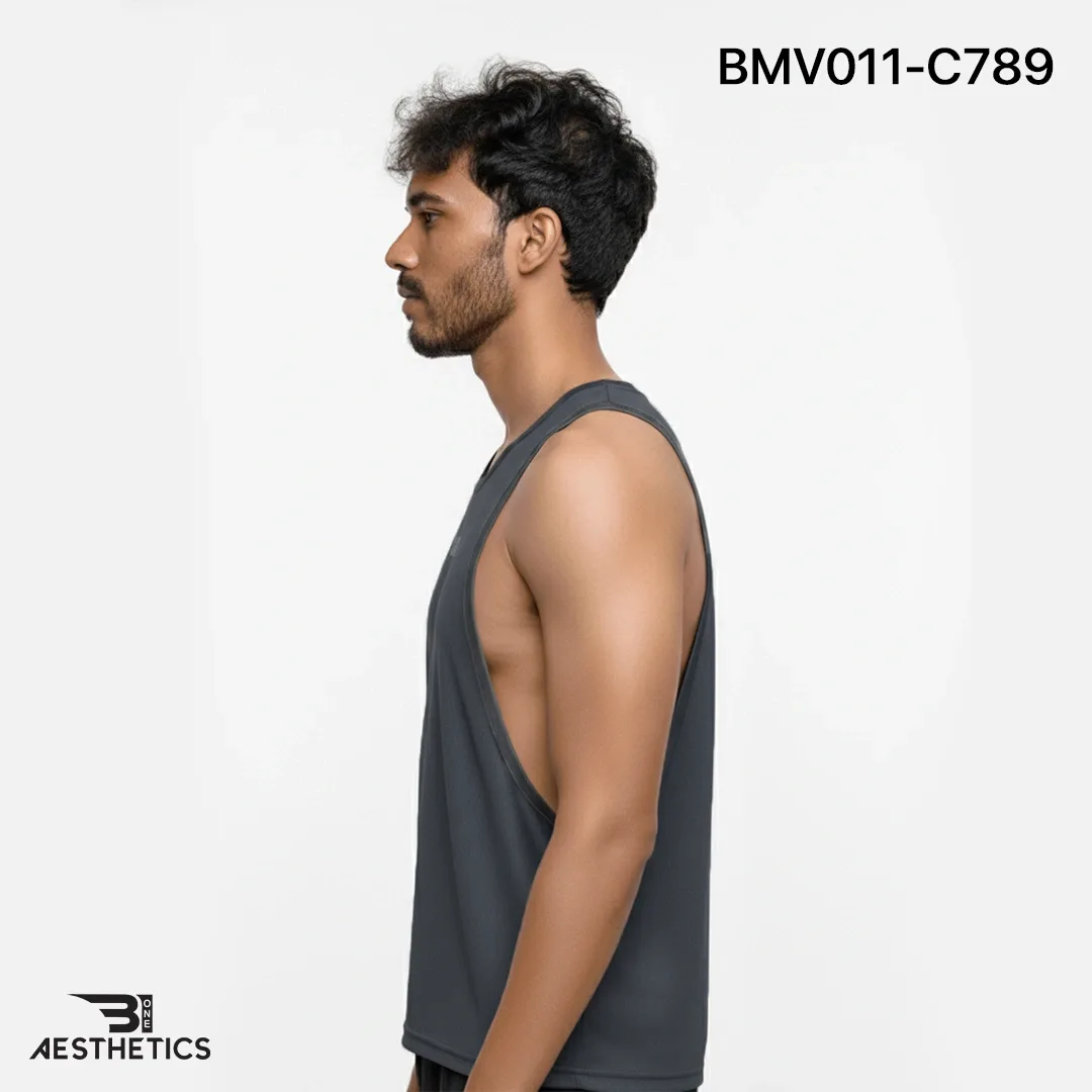 Gym Vest - Grey - Image 2