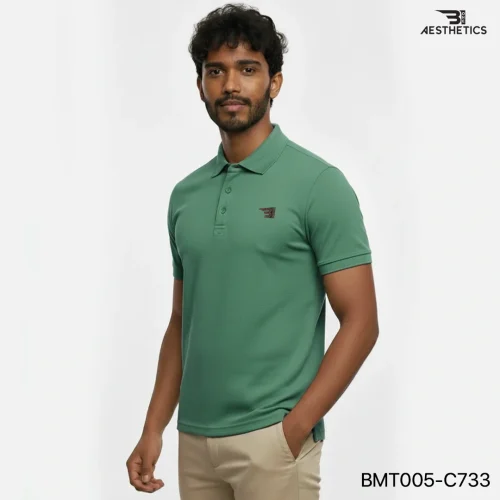 polo t-shirt - soft green