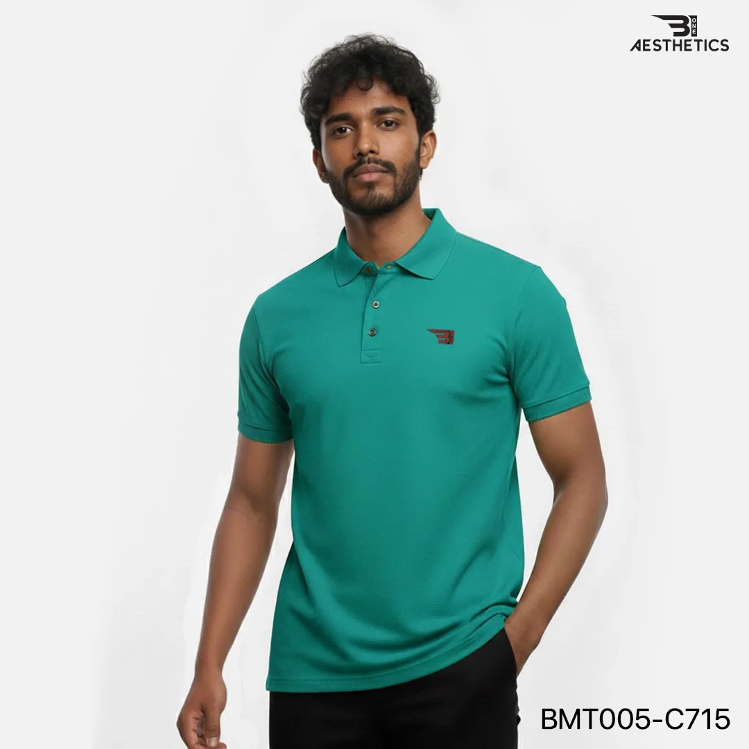 polo t-shirt - teal green