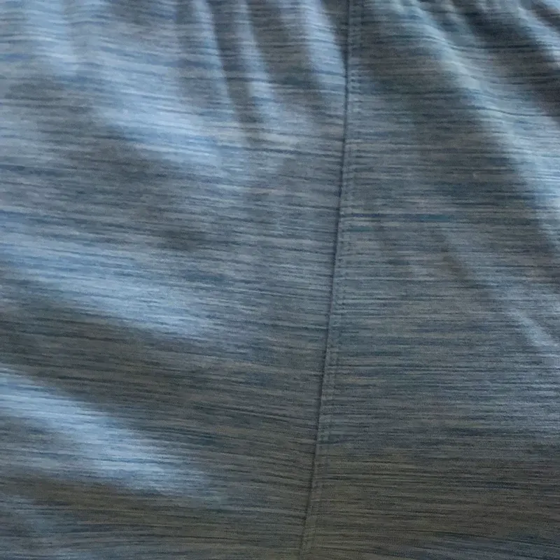 side contrast short - blue heathered