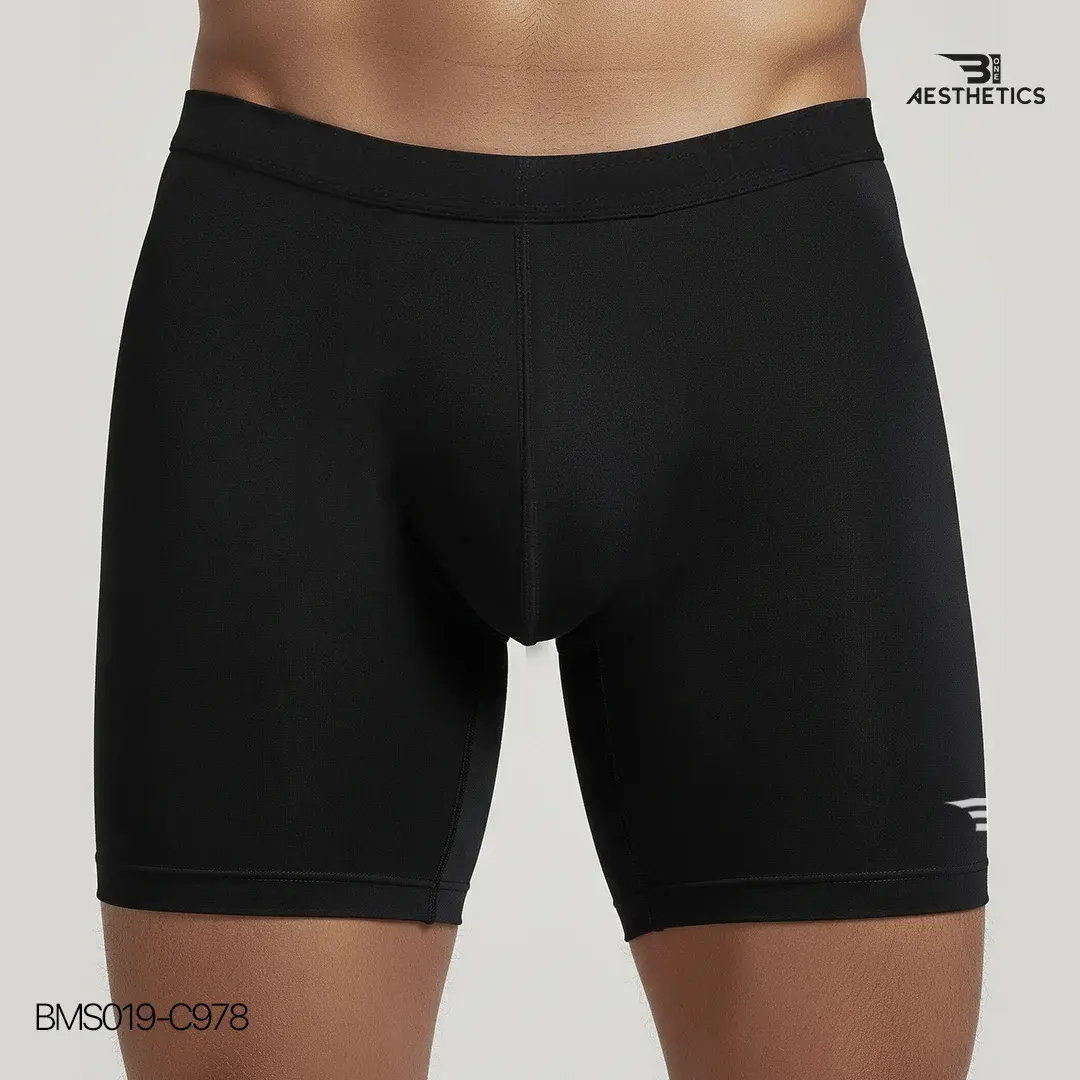 Men's Black Tight Shorts - Image 2