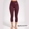 1 Knee Length Leggings - Maroon Gym Wear Sri Lanka