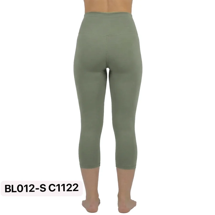 B1 Sage Green Knee Leggings Squat Proof Fabric