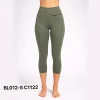 Sage Green Knee Leggings High Waist Sport Tights