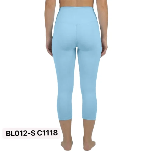 B1 Sky Blue Knee Leggings Squat Proof Fabric