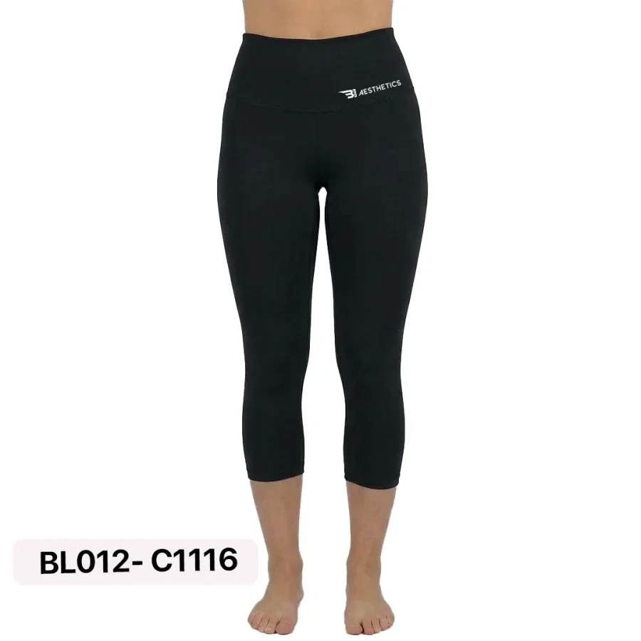 Black Knee Length Leggings B1 Aesthetics Sri Lanka