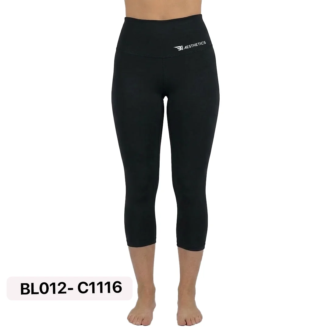 Black Knee Length Leggings B1 Aesthetics Sri Lanka