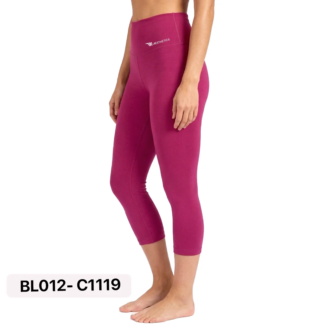 Dark Magenta Knee Leggings B1 Aesthetics Sri Lanka