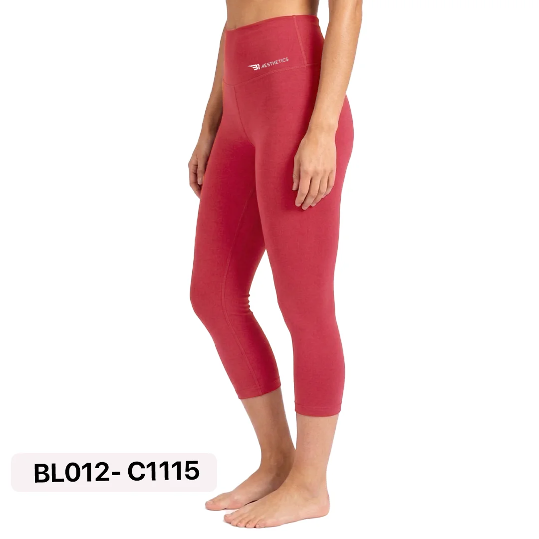 Dark Wine Knee Leggings B1 Aesthetics Sri Lanka