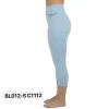 Ice Blue Knee Leggings High Waist Sport Tights