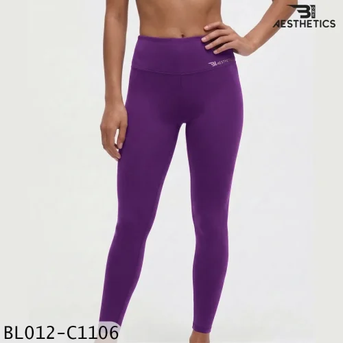 High Rise Leggings - Mangosteen B1 Aesthetics