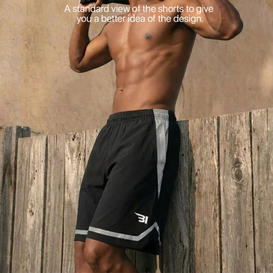 mens breathable gym shorts sri lanka b1 aesthetics black