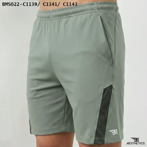 B1 Front Contrast Shorts Artichoke Reflective Accents