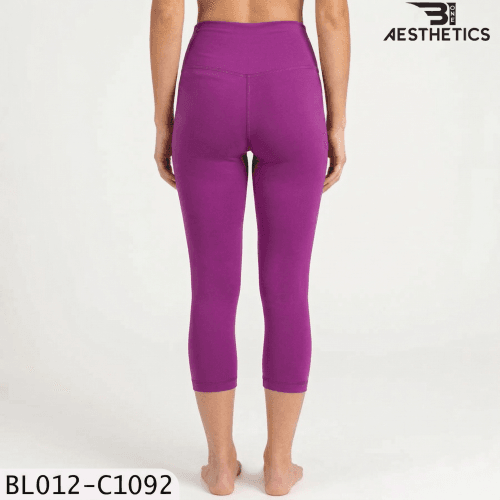 Dark Magenta Knee Leggings B1 Aesthetics Sri Lanka