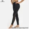 women's mesh v shape leggings
