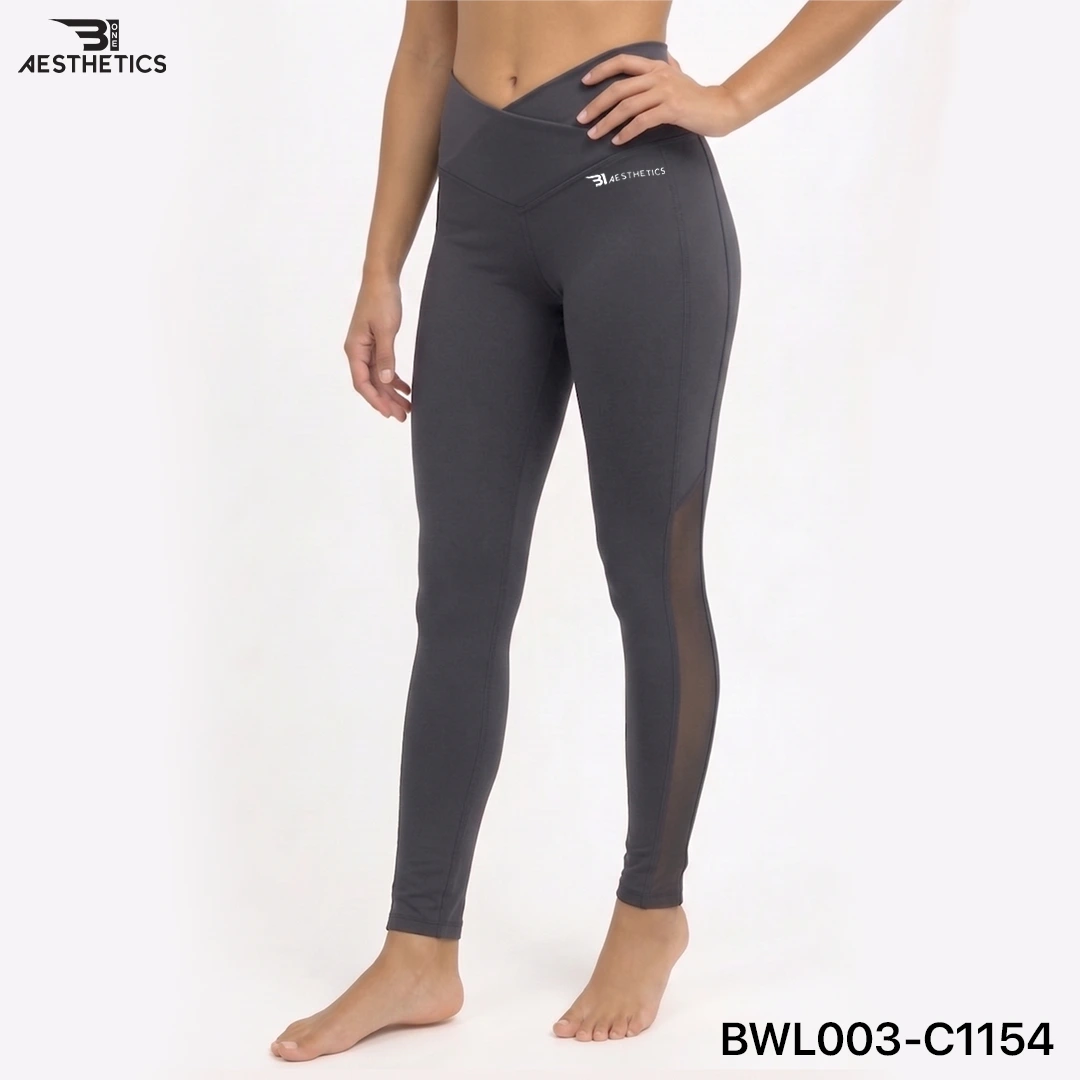 women's mesh v shape leggings