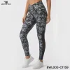 women's mesh v shape leggings