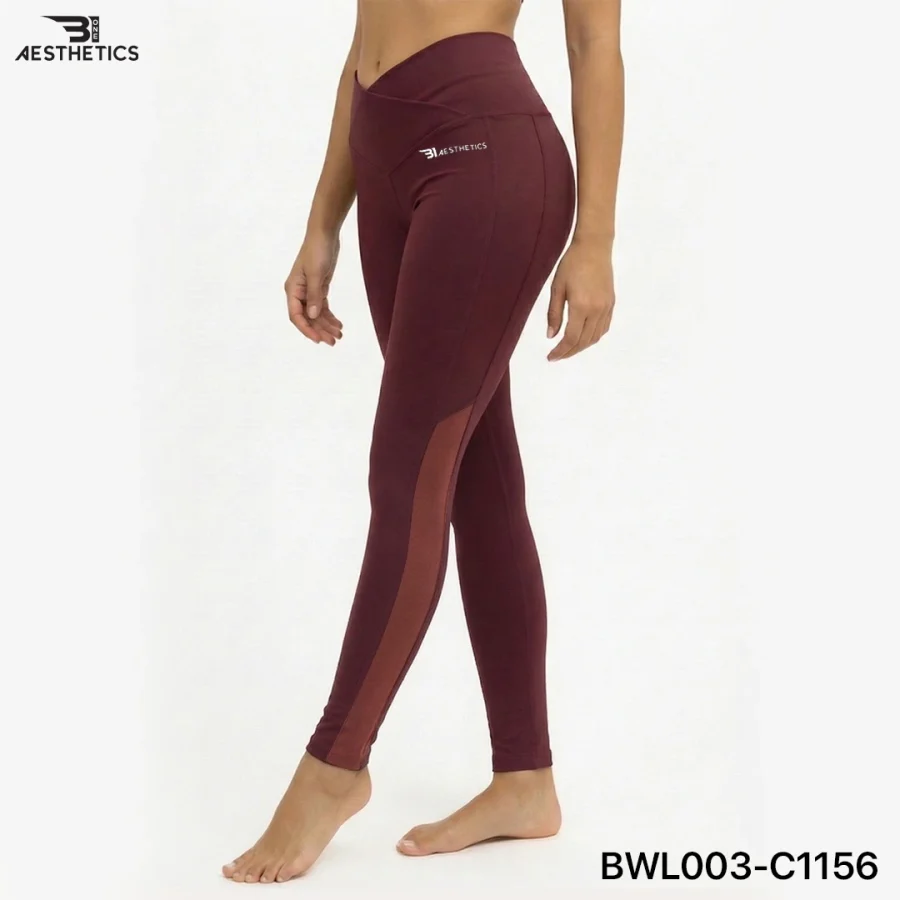 women's mesh v shape leggings