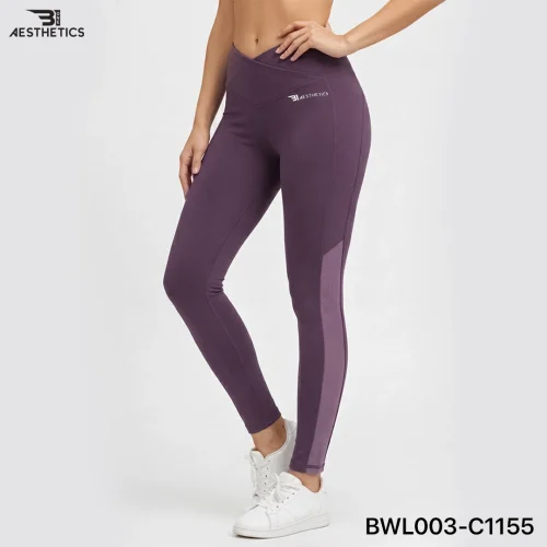 Crossover Leggings - Purple