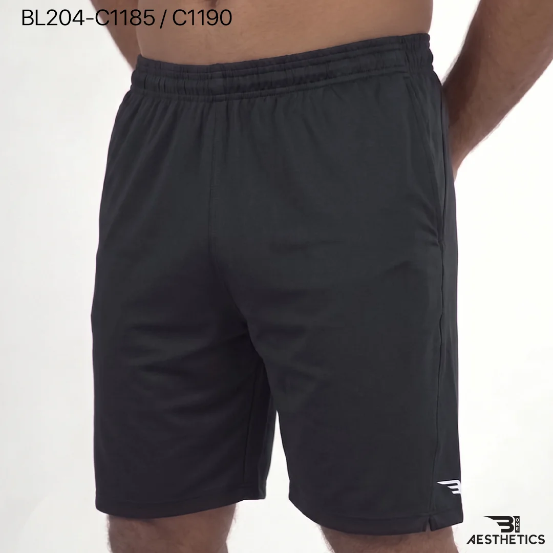 B1 Aesthetics men's classic performance shorts made from premium poly-spandex with a regular fit and side pockets.