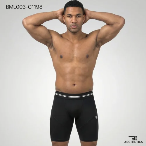 B1 Men Compression Shorts Front View
