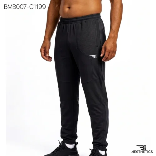 B1 Patch Slim Bottom Black Men's Joggers Sri Lanka