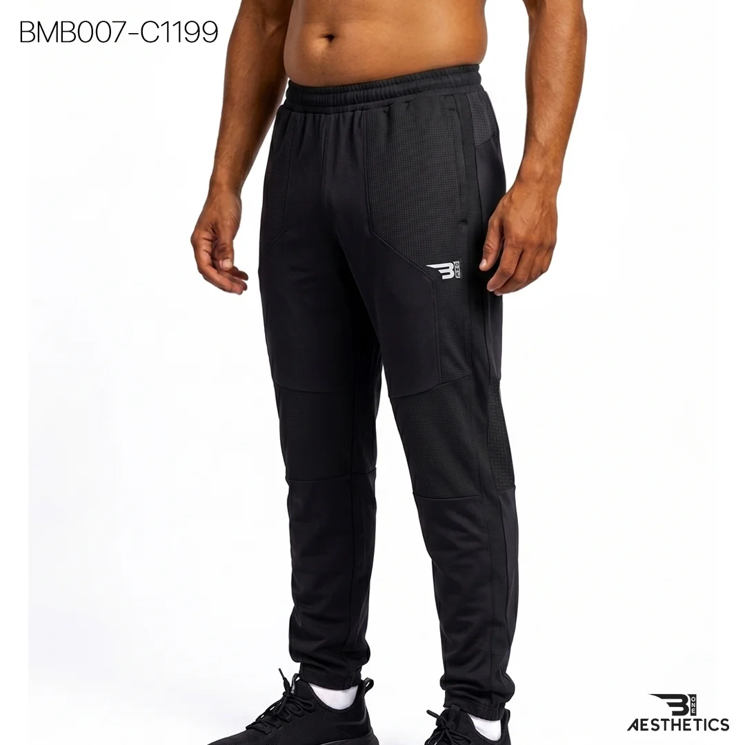 B1 Patch Slim Bottom Black Men's Joggers Sri Lanka
