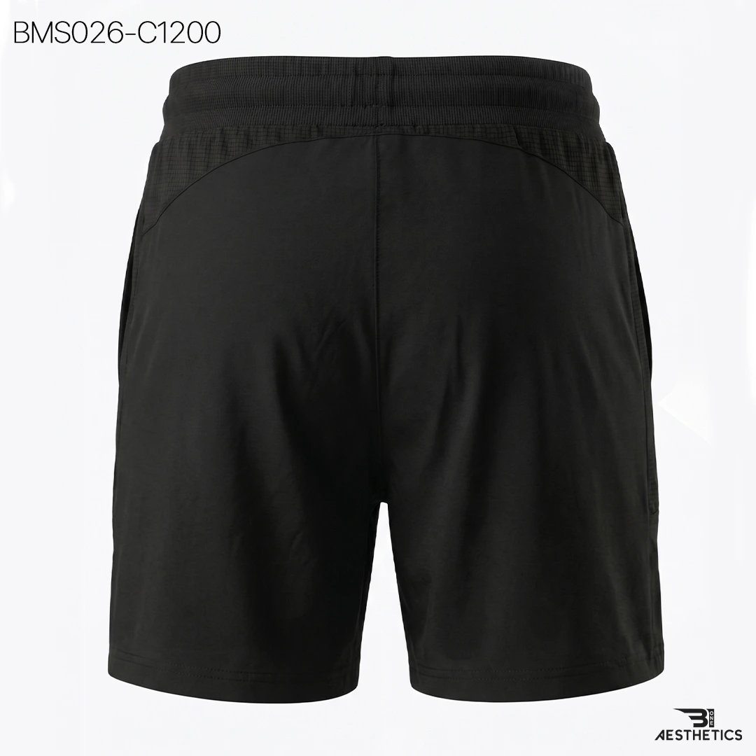 Patch Slim Short Zipper Black Flexibility View