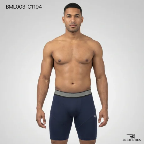 B1 Men Compression Shorts Front View