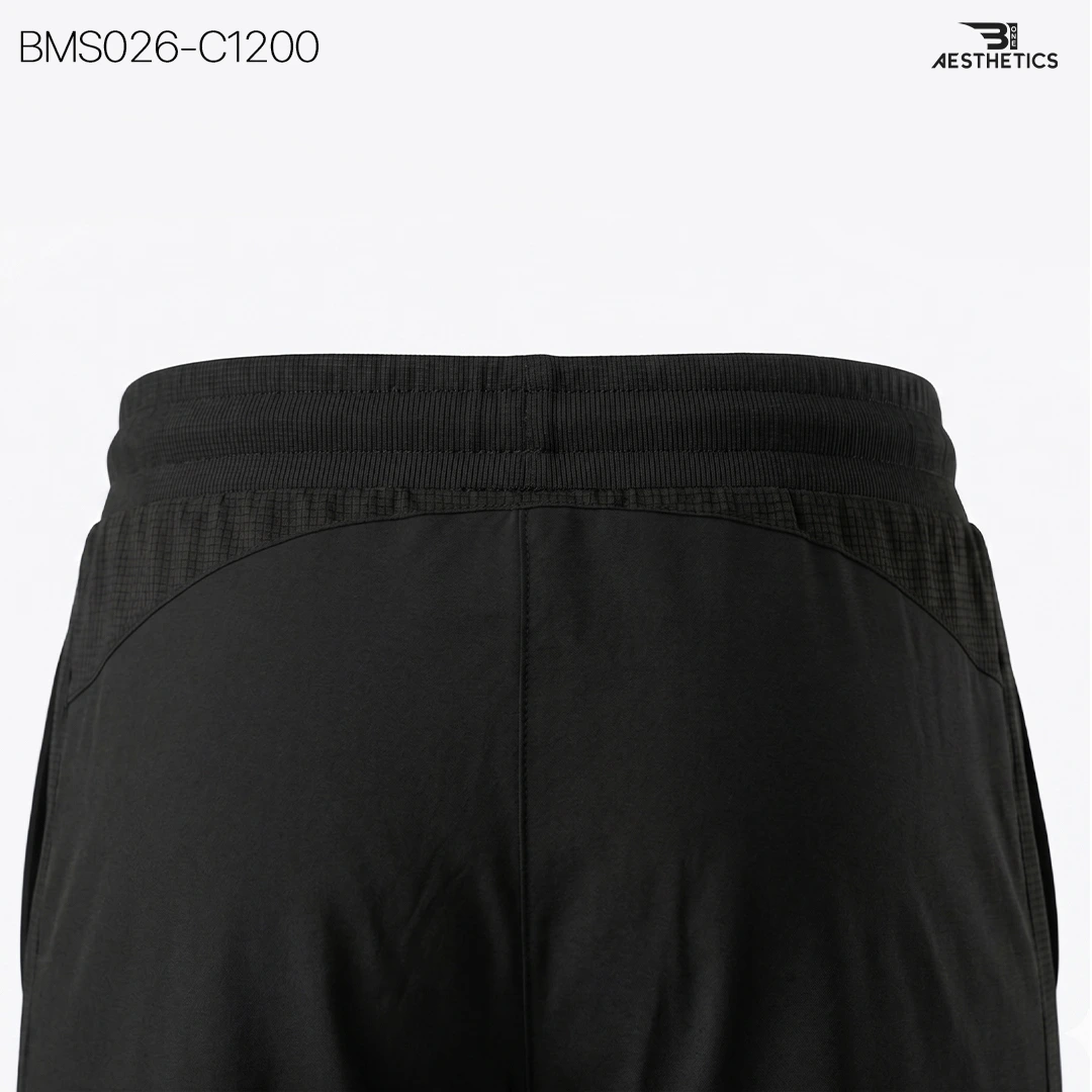 Patch Slim Short Zipper Black Flexibility View