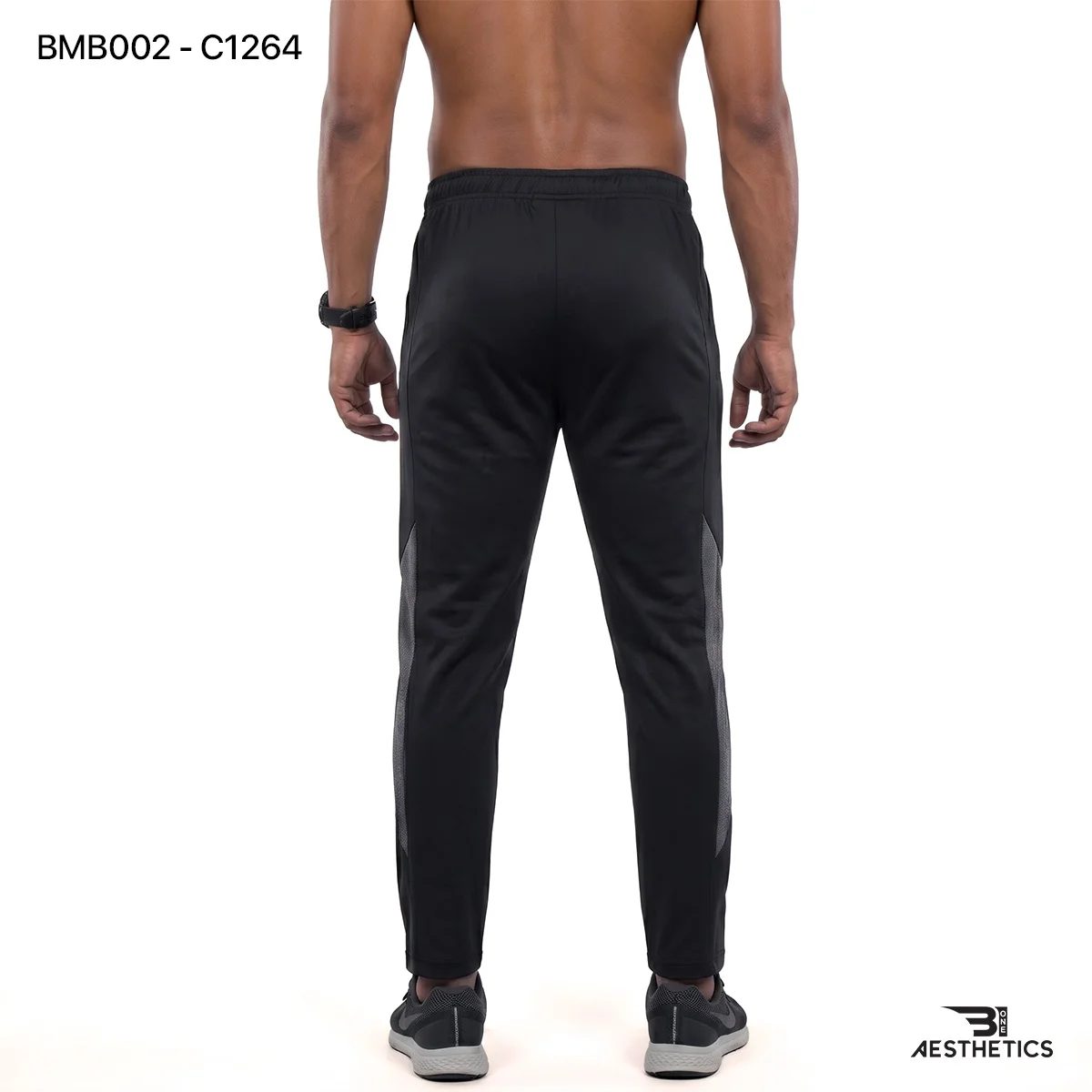 Athletic men's joggers with high-stretch secure elastic waistband