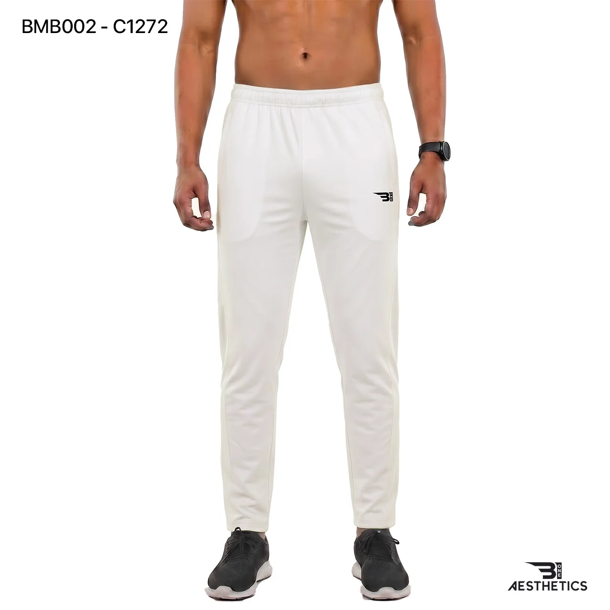 Premium men's track bottoms with secure inside drawstring and side pockets