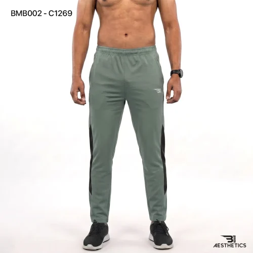 Premium men's track bottoms with secure inside drawstring and side pockets