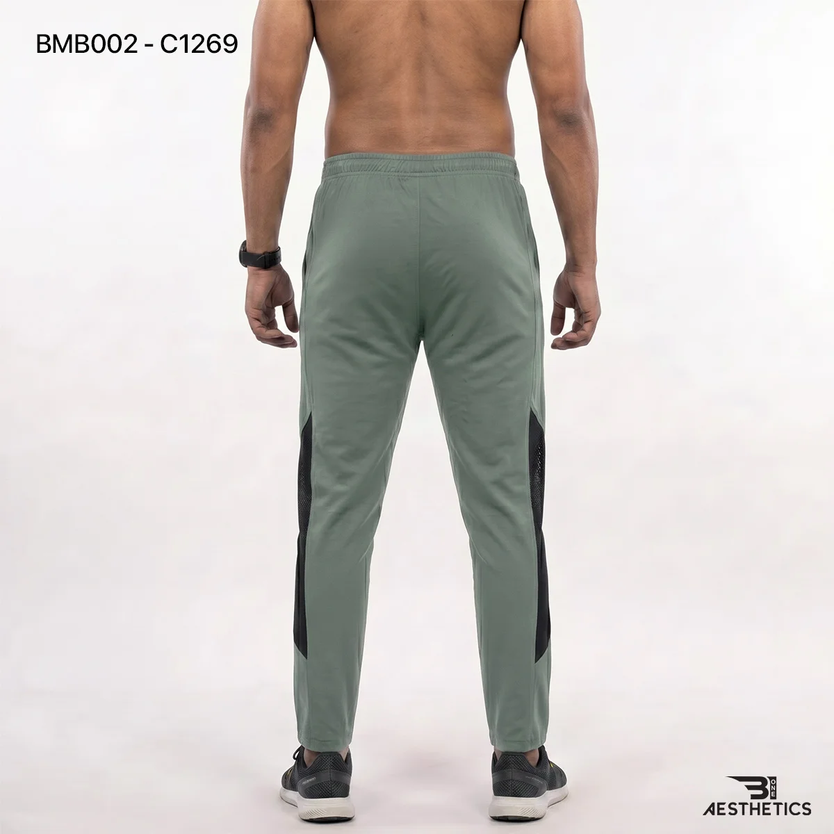 Athletic men's joggers with high-stretch secure elastic waistband