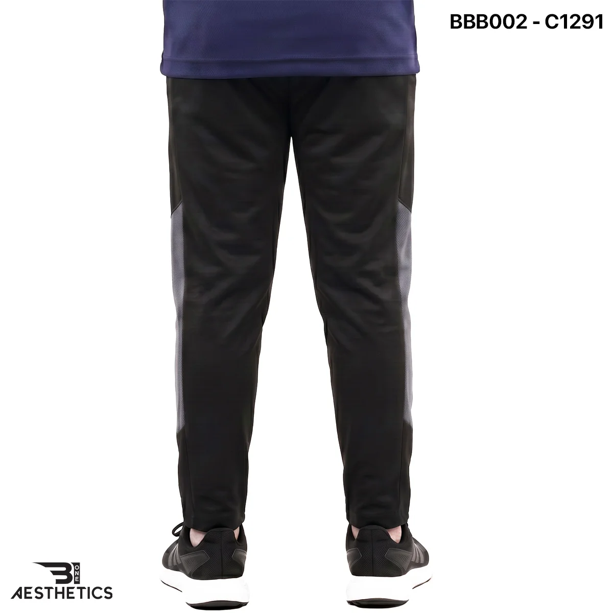 Kids performance joggers back view showing secure elastic waistband