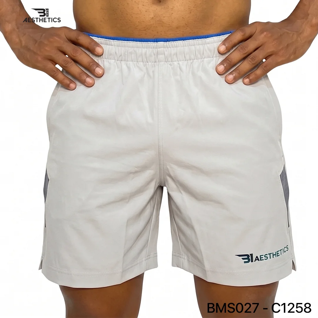 Zipper Pocket Shorts - Ice Cap - Image 3