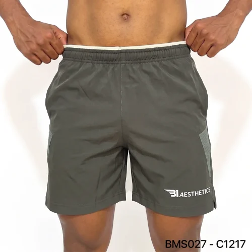 Zipper Pocket Shorts - Dark Grey